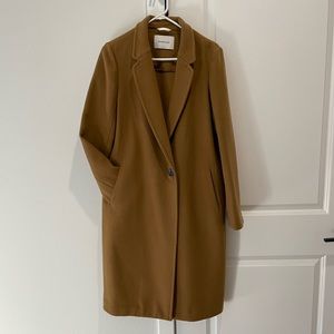 Babaton Single Breasted Wool Coat - L